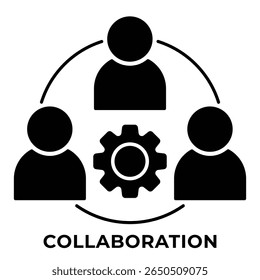 SINGLE ICON COLLABORATION, ICON FOR APP, WEBSITE, PRESENTAITON ETC. ICON IN GLYPH STYLE.