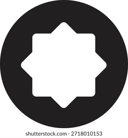 A single icon depicting an Islamic geometric star commonly used in religious art and mosque decoration.