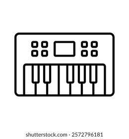 A single icon depicting a piano keyboard