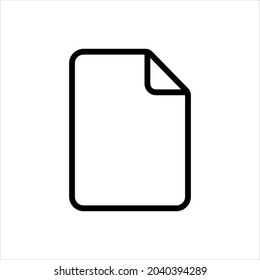 Single icon document with line style.Perfect for you website, application, background, game, software or presentation