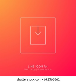 Single icon download file  elements, , innovative and creative inspiration business company for web app and presentation infographic collection