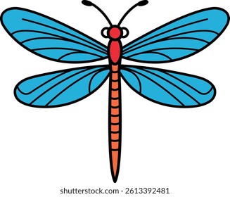 single icon of a dragonfly