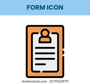Single icon Of Form date
