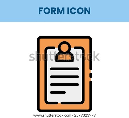 Single icon Of Form date