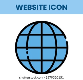 Single icon Of Globe Website