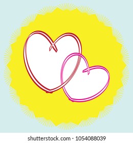 Single icon with hearts