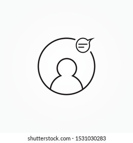 single icon live  online chat graphic simple design vector illustration