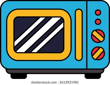 single icon of a microwave oven