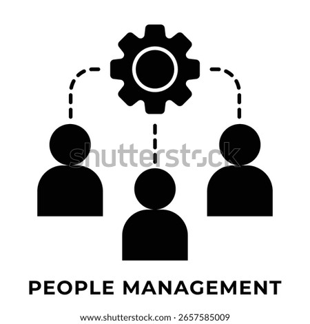 Single Icon People Management. Perfect for Presentation, Website, apps, etc. Icon Glyph Style