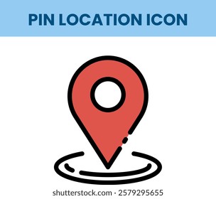 Single Icon of Pin Location