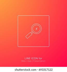 Single icon quick search elements, design, symbols, vector, abstract, outline shapes, innovative and creative inspiration business company for web app and presentation infographic collection