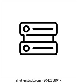Single icon server with line style. Perfect for you website, application, background, game, software or presentation