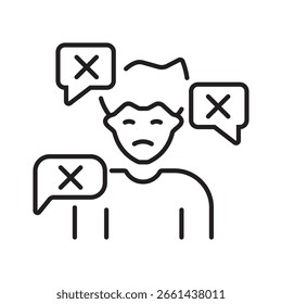 Single icon showing equality and child care without discrimination, outlined for inclusivity themes. Editable stroke vector illustration.