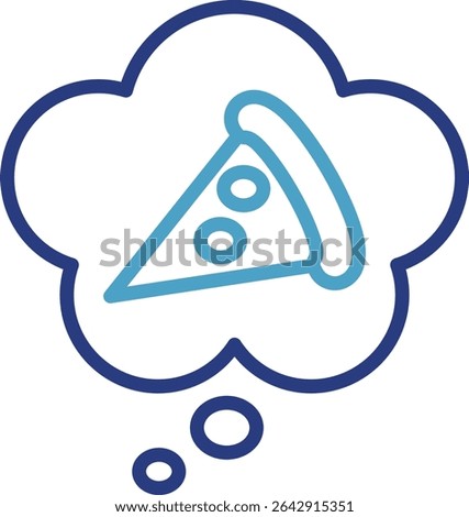 Single icon shows the desire to consume foods high in sugar in the context of a diet, indicating temptation or desire for unhealthy foods.