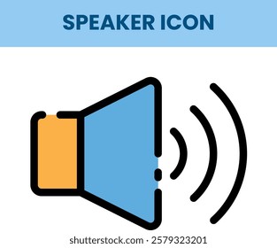 Single icon Of Speaker loudspeaker