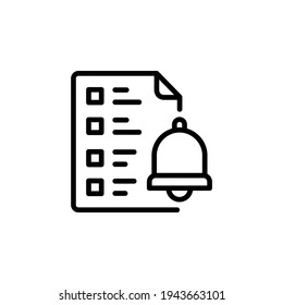 Single icon of tasks with line style.Perfect for you website, application, background, game, software or presentation