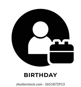 Single Icon User Birthday, Avatar Icon, Icon Glyph