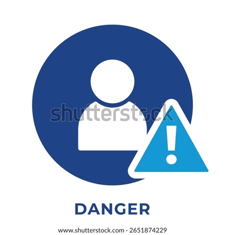 Single Icon User Danger, Avatar Icon, Icon Blue