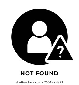 Single Icon User Not Found, Avatar Icon, Icon Glyph