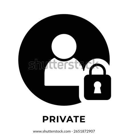 Single Icon User Private, Avatar Icon, Icon Glyph