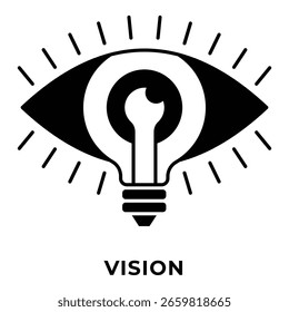 Single Icon Vision, Perfect for Presentation, Website, Apps and more, Icon Mixed Style