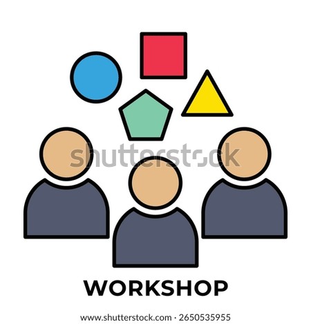 SINGLE ICON WORKSHOP, ICON FOR APP, WEBSITE, PRESENTAITON ETC. ICON IN LINE COLOR STYLE.