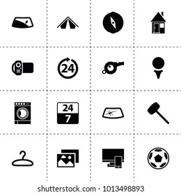 Single icons. vector collection filled single icons. includes symbols such as car window repair, window repair, rubber hummer, video camera. use for web, mobile and ui design.