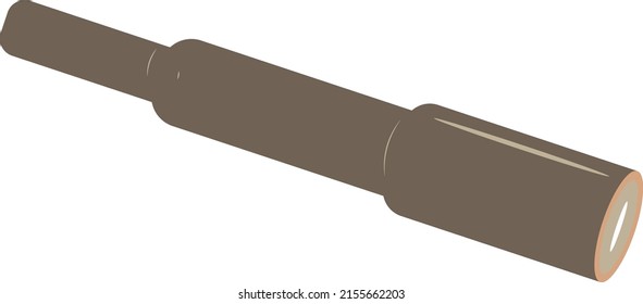 single illustration of a spyglass in a simple style