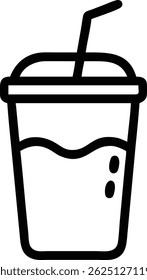 Ícone de refrigerante isolado e único, perfeito para marcas, aplicativos ou sites. Design limpo com cores vibrantes.