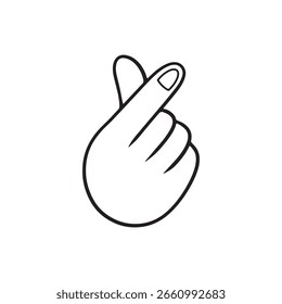 [Rubrica única] 2. Material de ilustração do coração do dedo
