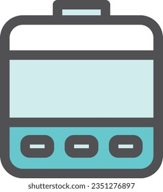 Einzelposten-Symbol für einfache, farbige Elektrogeräte Humidifier