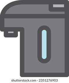 Single item icon for color simple electric appliance electric kettle