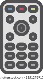 Single item icon for color simple electrical appliances remote control