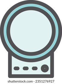 Icono de elemento único para aparatos eléctricos simples de color Escala de pesaje
