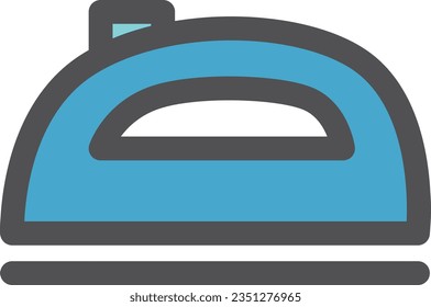 Single item icon for color simple electrical appliances Iron