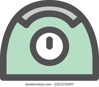 Single item icon for color simple electrical appliances alarm clock