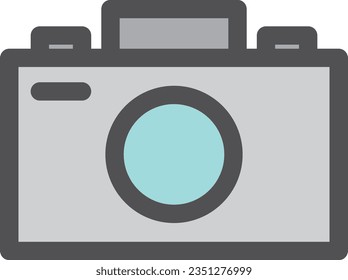 Single item icon for color simple electrical appliances camera