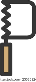 Single item icon for colored tools Coping saw