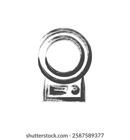 Single item icon related to brush writing daily necessities home appliances Weighing instrument