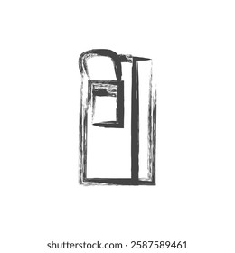 Single item icon related to brush writing tools Planer