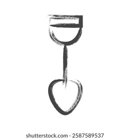 Single item icon related to brush writing tools Scoop