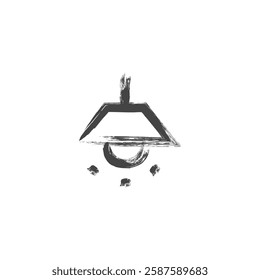 Single item icon related to brush writing daily necessities home appliances lighting