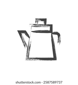 Single item icon related to brush writing daily necessities home appliances pot