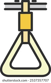 Single item icon related to color station Hanging leather
