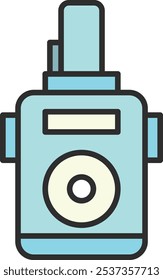 Single item icon related to color station Signal light