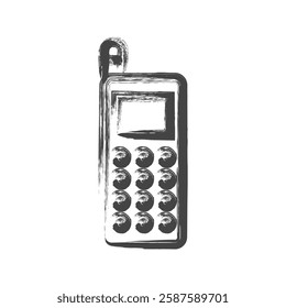 Single item icon related to daily necessities home appliances written by brush Mobile phone