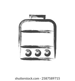 Single item icon related to daily necessities home appliances written by brush Humidifier