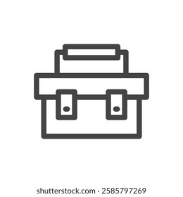 Single item icon related to line drawing tools tool box