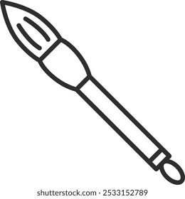 Einzelnes Element-Symbol im Zusammenhang mit Lehrmaterial-Tools Pinsel