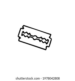 Single items on the theme of barbershop. Vector illustration of elements for the design of barbershops, posters, signage, postcards, stickers and salons. Doodle isolated on white background